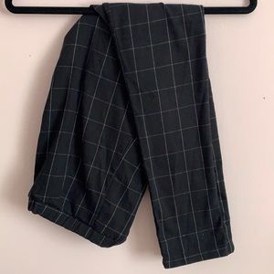 Brandy Melville Black Plaid Pants